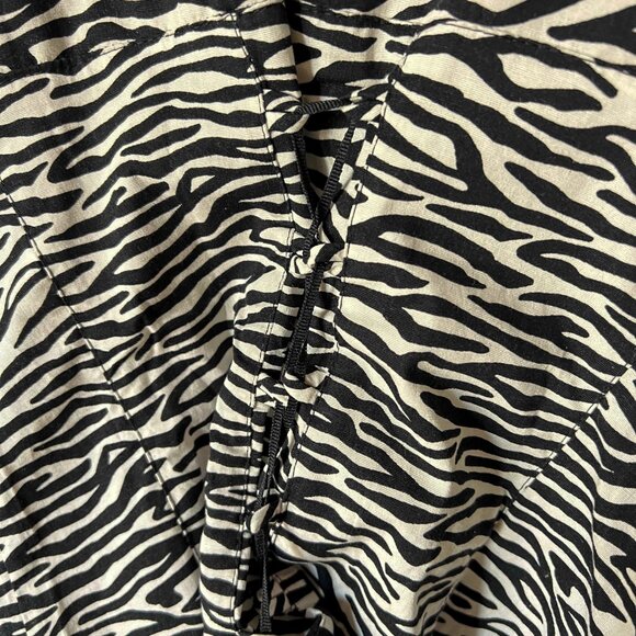 ZARA TRF Animal Print bustier style top BNWT Size Medium. Made in Spain - Picture 7 of 8